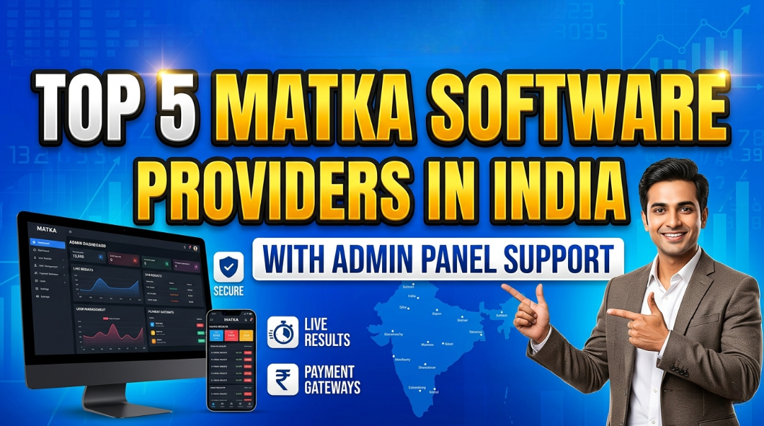 Top 5 Matka Software Providers in India with Admin Panel Support 2026 — blog cover image
